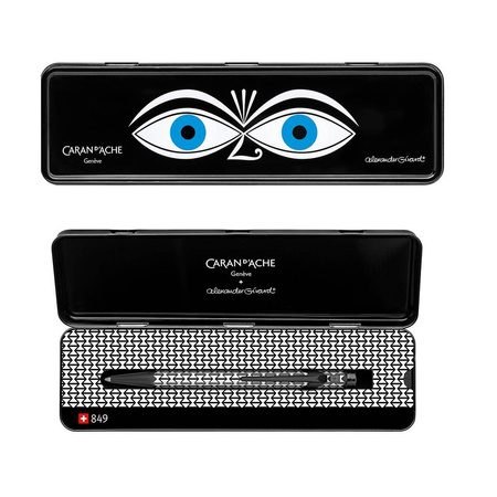 Długopis automatyczny Caran d`Ache 849 Alexander Girard Black M w pudełku