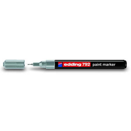 Marker olejowy Edding końcówka okrągła 0.8mm srebrny