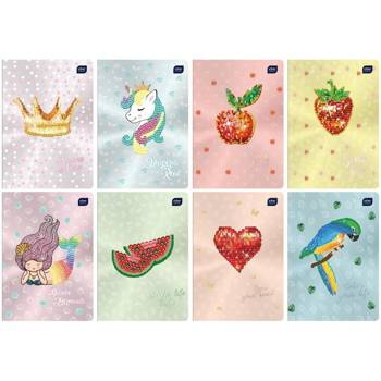 Zeszyt A5 w kratkę 32 kartki Shine Metallic Interdruk