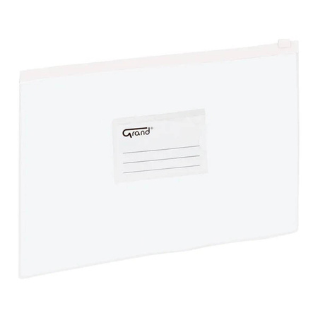 Torebka z suwakiem Grand EC007B A5 biały