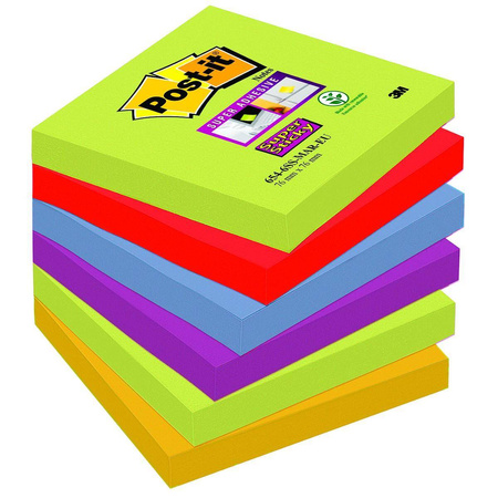 Karteczki samoprzylepne 76x76mm Post-it Super Sticky paleta marrakesz