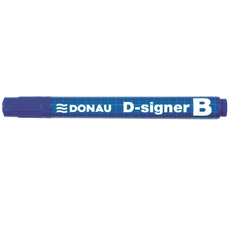 Marker suchościeralny Donau D-Signer B końcówka okrągła niebieski
