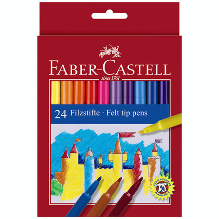 Flamastry Faber Castell 24 kolory