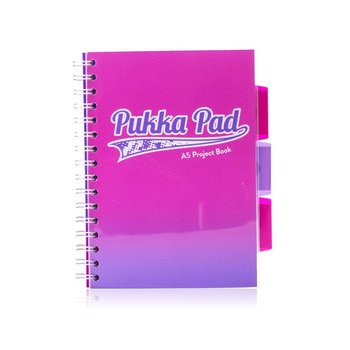 Kołozeszyt A5 w kratkę Pukka Pad Project Book Fusion różowy