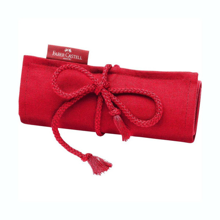 Piórnik rolowany Faber Castell Sleeve czerwony