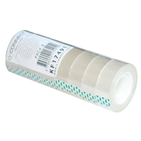 Taśma klejąca biurowa Q-Connect 18mm x 30m 8 sztuk