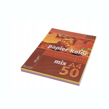 Papier ksero Kreska A4 160g mix kolorów 50 arkuszy