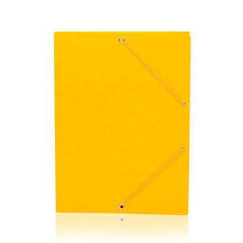 Teczka z gumką Donau A4 preszpanowa żółty
