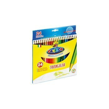 Kredki ołówkowe trójkątne 24 kolory Carioca