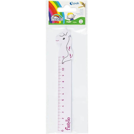Linijka drewniana 12cm Jednorożec GR-F67JR Fiorello