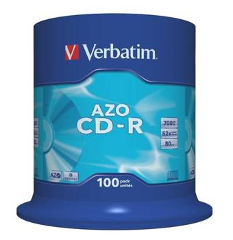 Płyta Verbatim CD-R 700MB Azo cake 100 sztuk