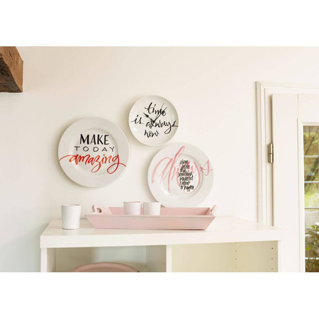 Pisaki do powierzchni ceramicznych z końcówką pędzelkową 6 ciepłych kolorów Edding