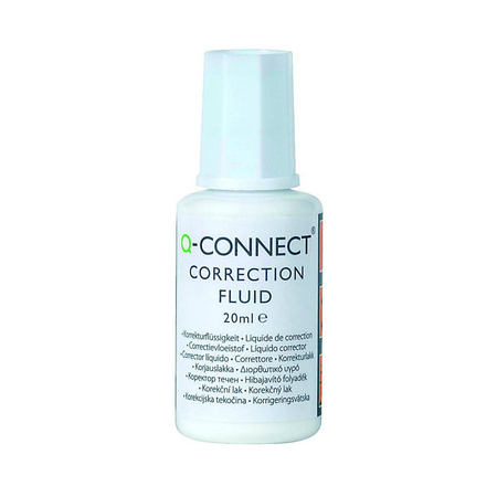 Korektor w płynie Q-Connect z pędzelkiem 20ml