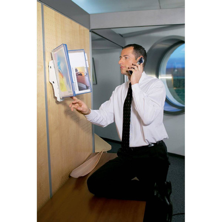 Naścienny system prezentacyjny Tarifold A4 + 10 paneli prezentacyjnych niebieskich