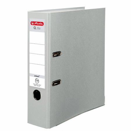 Segregator A4 szeroki 80mm Herlitz szary