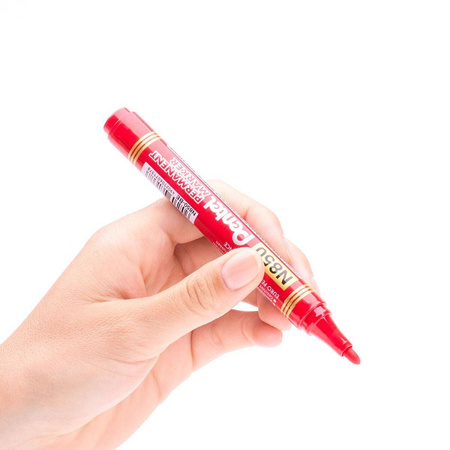 Marker permanentny Pentel N850 końcówka okrągła  czerwony