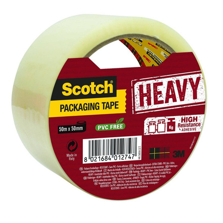 Taśma pakowa Scotch Heavy bardzo mocna 50mm x 50m przezroczysta
