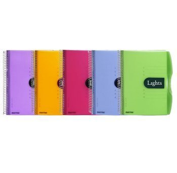 Kołonotatnik A4 150 kartek kratka Mintra Lights zielony