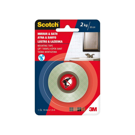 Taśma montażowa Scotch do łazienek 19mm x 1,5m