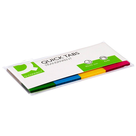 Zakładki indeksujące Q-Connect 19x43mm 4x40 kartek