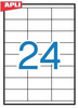 Etykiety samoprzylepne Apli uniwersalne białe 70x33.8mm