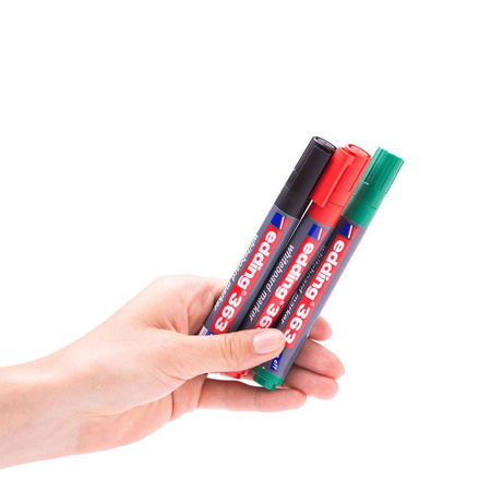 Marker suchościeralny Edding 363 końcówka ścięta  zielony