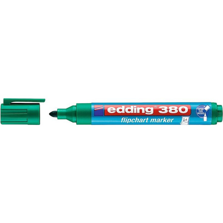 Marker do flipchartów Edding 380 końcówka okrągła zielony