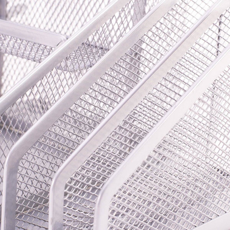 Organizer na biurko wielofunkcyjny 6A srebrny