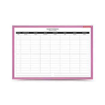 Planer tygodniowy Memoboards magnetyczno-suchościeralny 60x40cm różowy