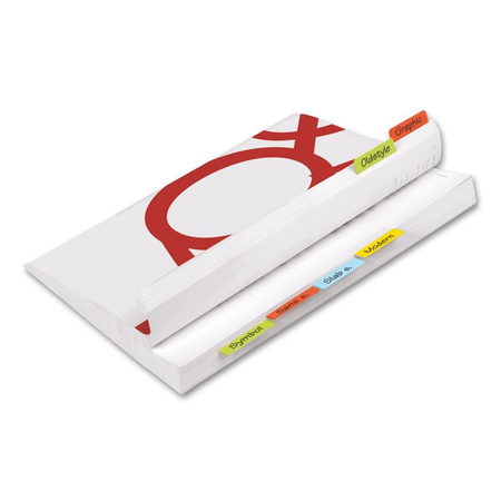 Zakładki indeksujące 3L dwustronne 24 sztuki 12x40mm