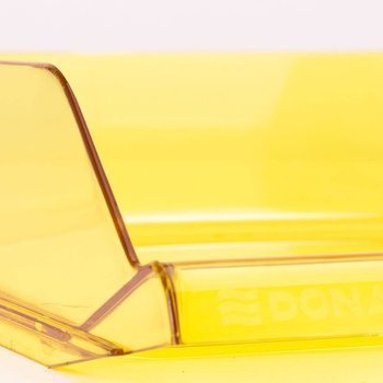 Szuflada na dokumenty A4 Donau przezroczysta żółty