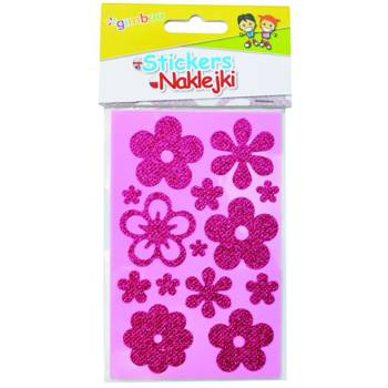 Naklejki Gimboo kwiatki z brokatem