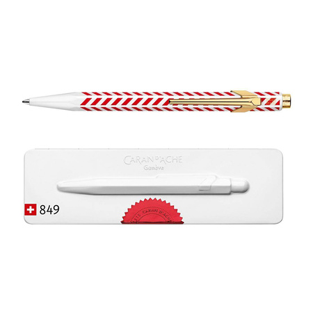 Długopis automatyczny Caran d`Ache 849 Chevron M w pudełku