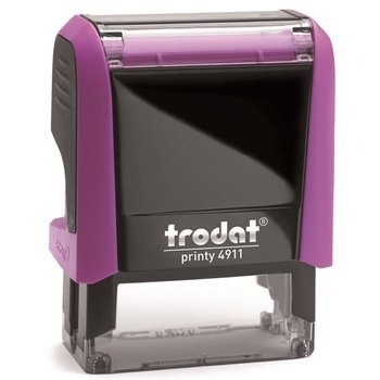Pieczątka Printy 4911 czarny wkład 38x14mm różowy