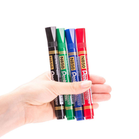 Marker permanentny Pentel N850 końcówka okrągła  czerwony
