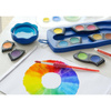 Farby szkolne Faber Castell Connector niebieska paletka 12 kolorów