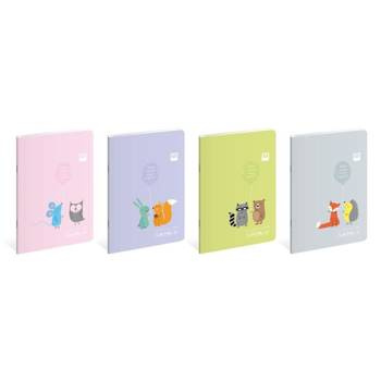 Zeszyt A4 w kolorową linie 32 kartki Interdruk