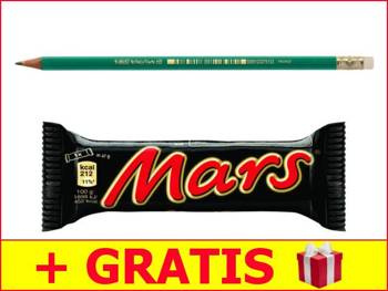 5 Zestaw 12 x Ołówek Bic Evolution ecolutions z gumką HB + baton MARS GRATIS!