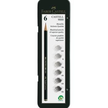 Ołówek Faber Castell 9000 -  6 sztuk