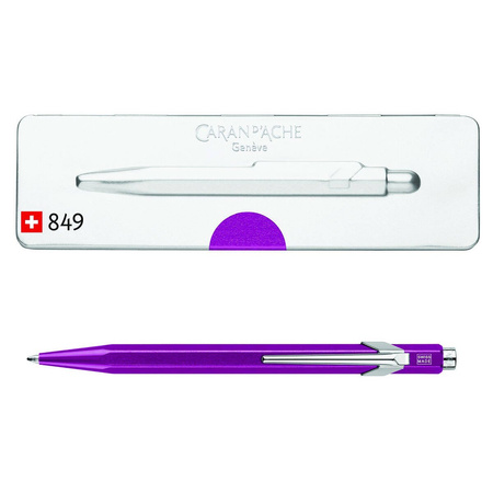 Długopis automatyczny Caran d`Ache 849 w pudełku fioletowy