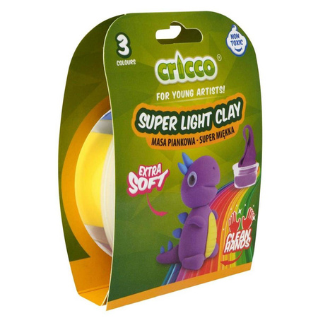 Masa piankowa Cricco zestaw mini 30g Dinozaury