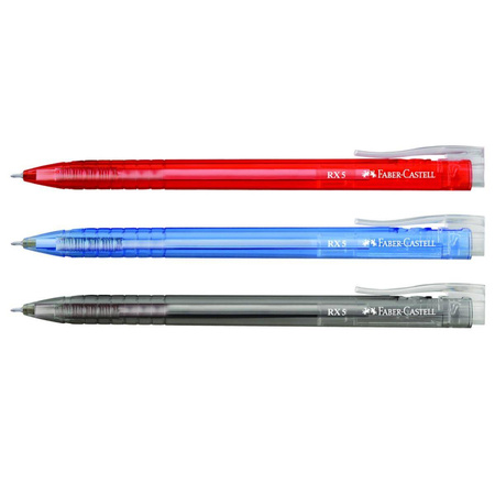 Długopis automatyczny Faber Castell RX7 0.5mm czerwony
