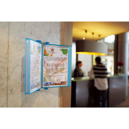 Naścienny system prezentacyjny Tarifold A4 Candy Line + 10 paneli prezentacyjnych fioletowy