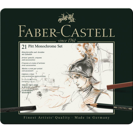Zestaw Pitt Faber Castell Monochrome 21 elementów