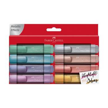 Zakreślacz metaliczny Faber Castell 8 kolorów