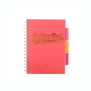 Kołozeszyt A5 w kratkę 200 stron Pukka Pad Project Book Blush Coral