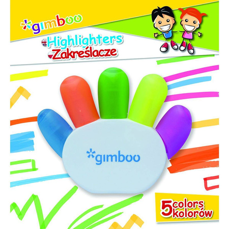 Zakreślacz w kształcie rączki Gimboo