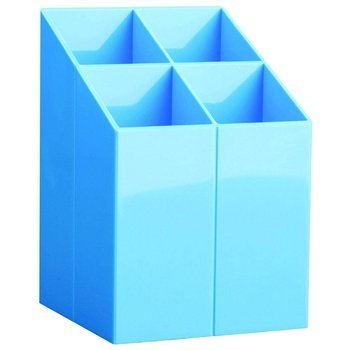 Organizer na biurko 4 komory Ico jasnoniebieski