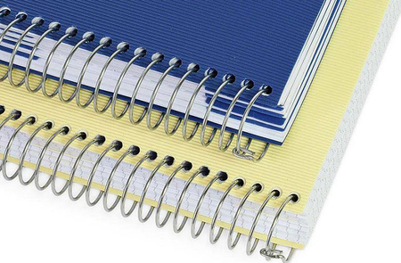 Kołonotatnik A5 150 kartek kratka Mintra Lines żółty