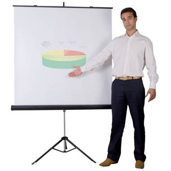 Ekran projekcyjny na trójnogu Bi-Office 1800x1800mm